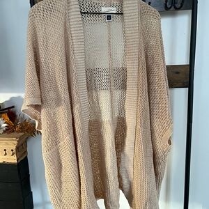 Universal Thread Beige Open Knit Cardigan